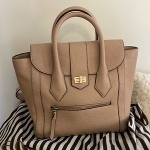 Henri Bendel Leather Rivington Convertible Backpack Purse